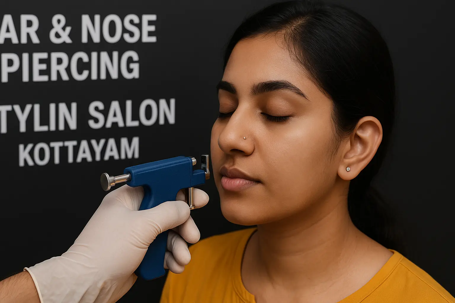 Ear and Nose Piercing at Stylin Ladies Salon for ladies and kids