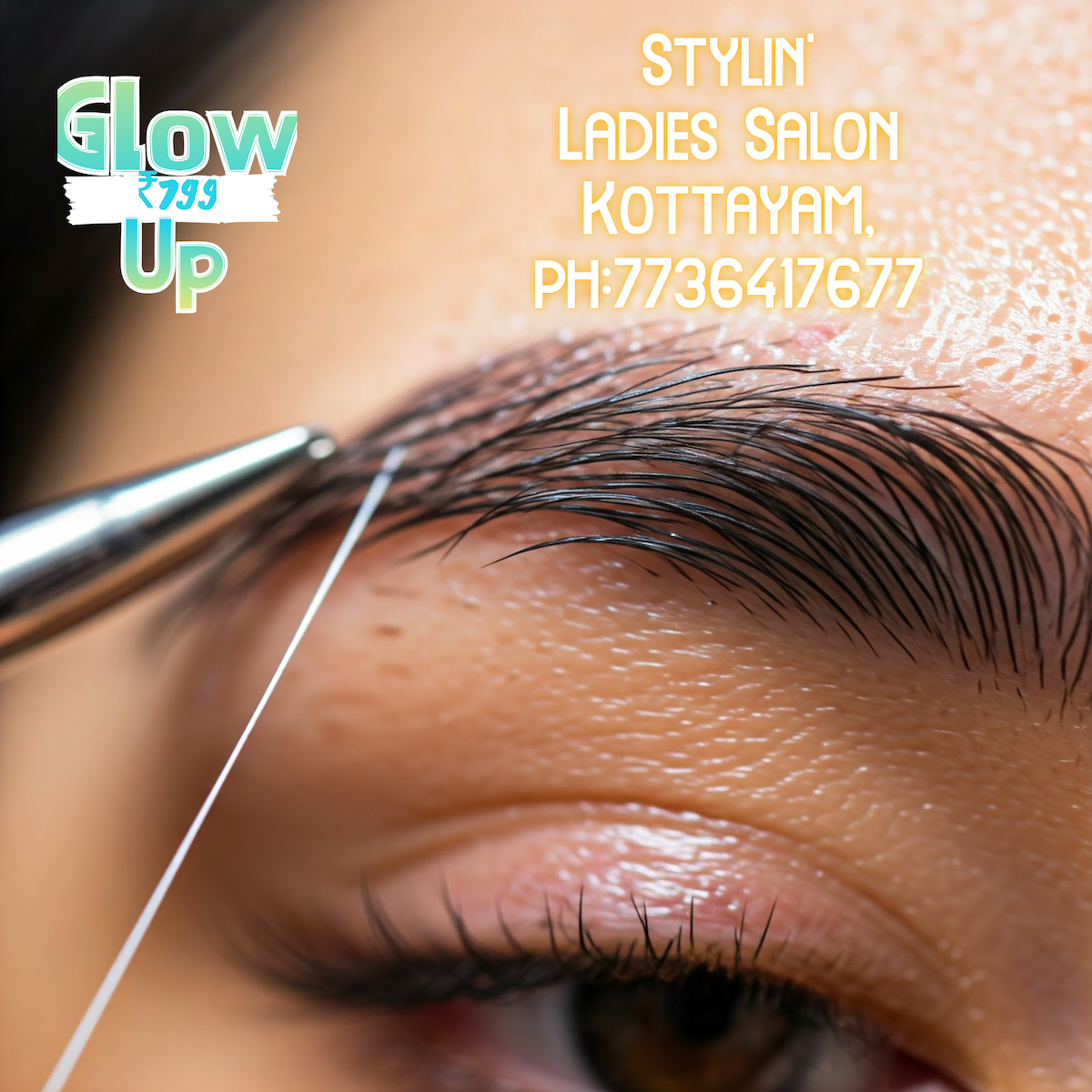 Glow Up ₹799 - Bleach, deep facial cleanse, threading